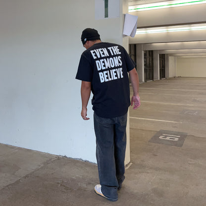 "DEMONS BELIEVE" T-SHIRT - BLACK