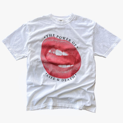 "HOLY LIPS" T-SHIRT - RED / WHITE