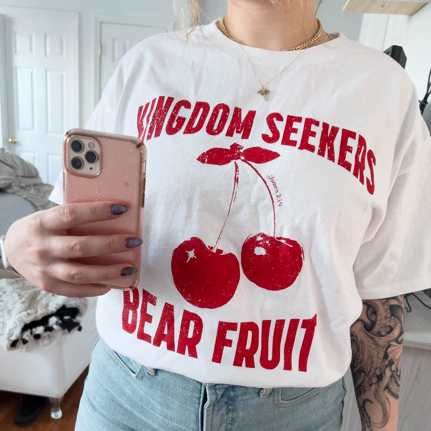 "DEMONS BELIEVE" T-SHIRT - WHITE