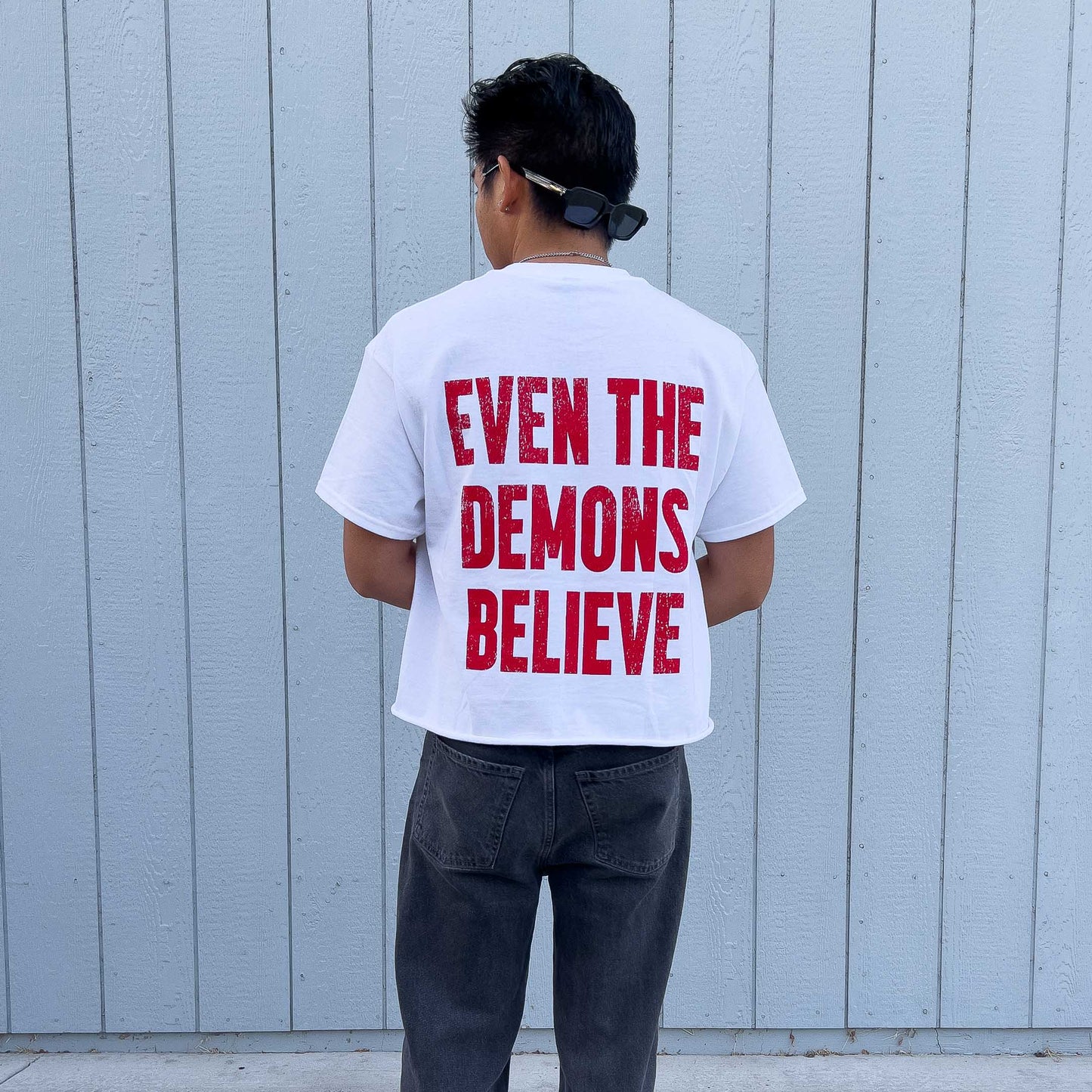 "DEMONS BELIEVE" T-SHIRT - WHITE