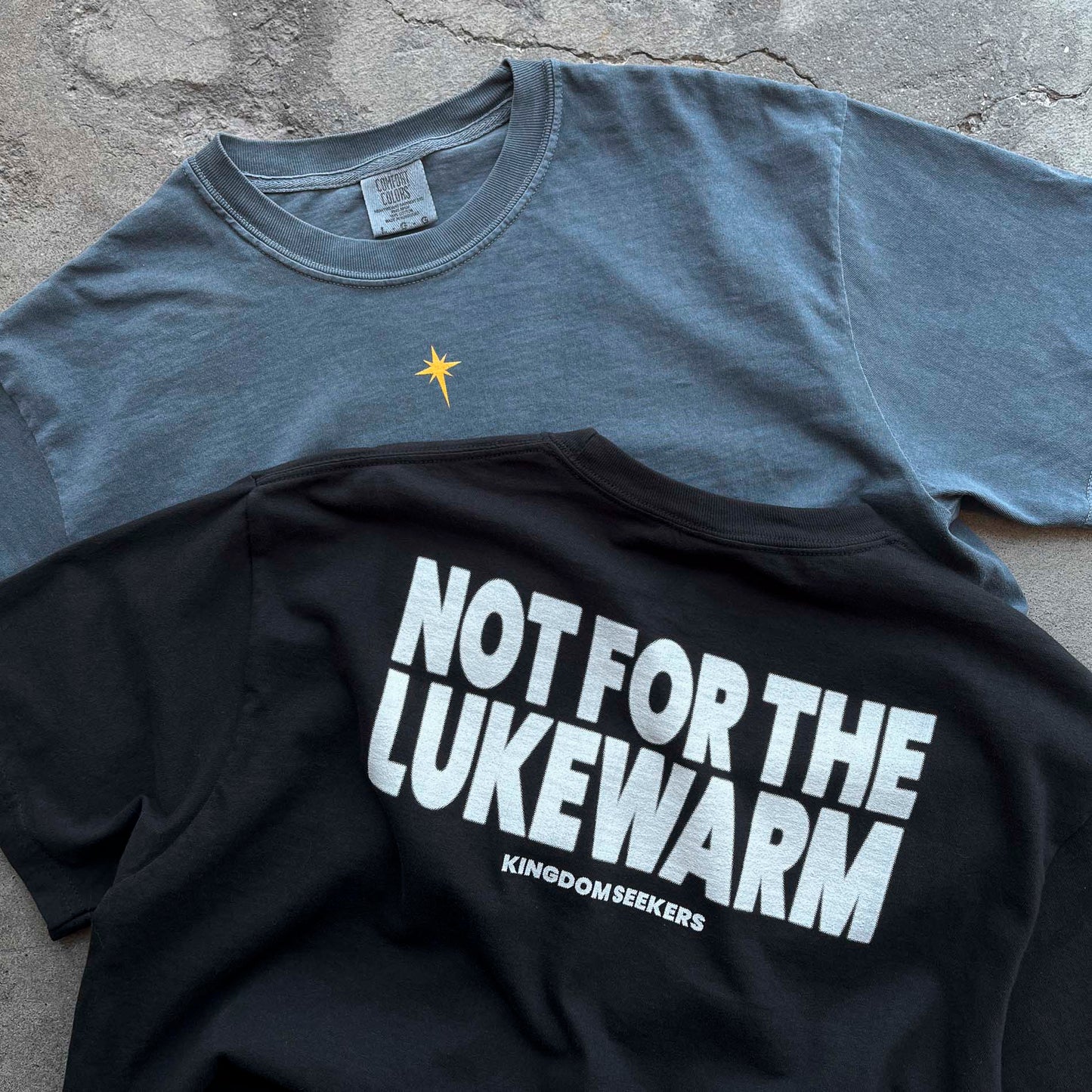 "NOT 4 LUKEWARM" T-SHIRT - DENIM