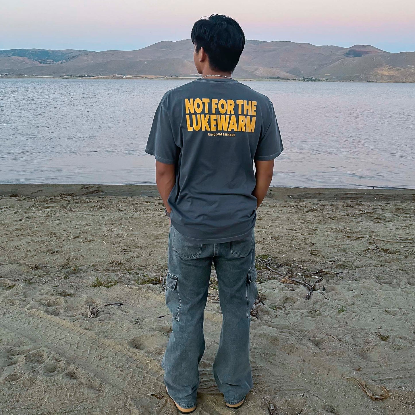 "NOT 4 LUKEWARM" T-SHIRT - DENIM