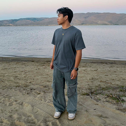 "NOT 4 LUKEWARM" T-SHIRT - DENIM