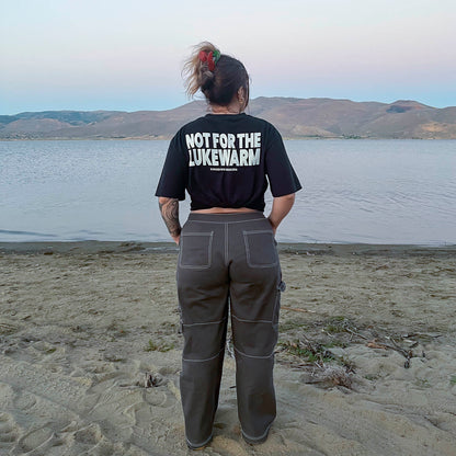 "NOT 4 LUKEWARM" T-SHIRT - BLACK